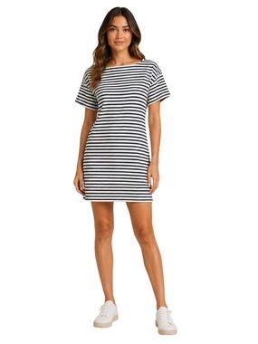 Nation LA Cotton Rosie Striped Mini Dress - Size Medium